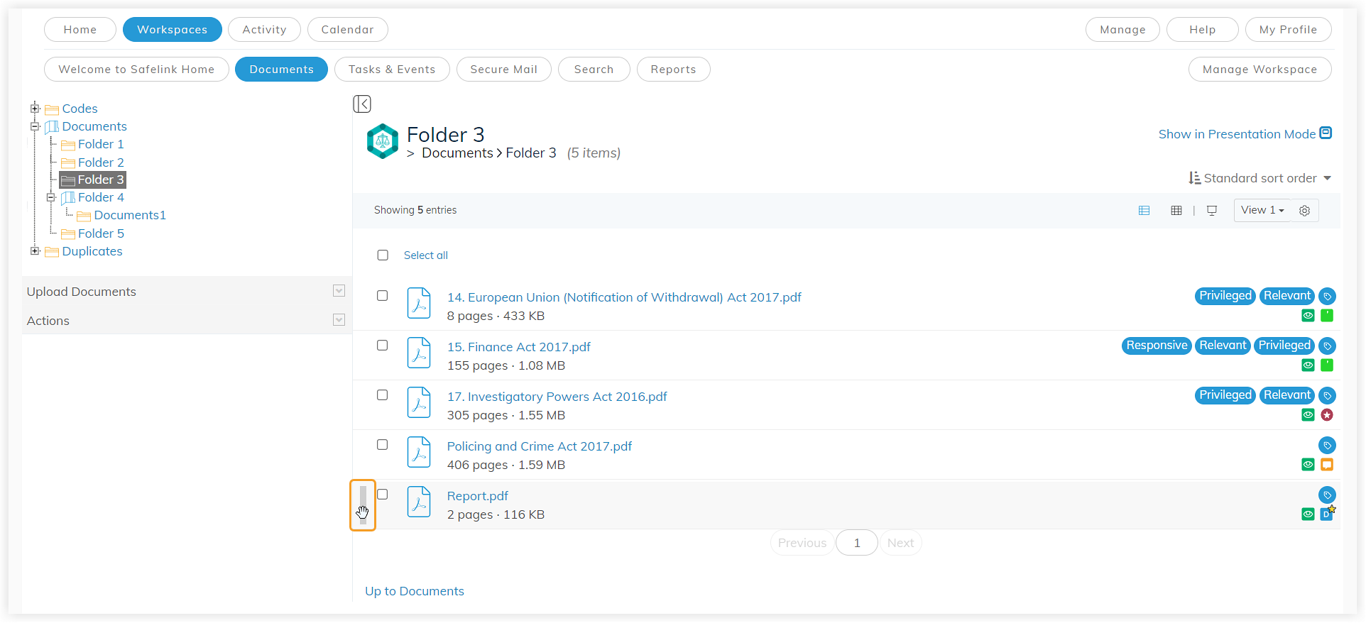 How to Arrange Documents in a Folder